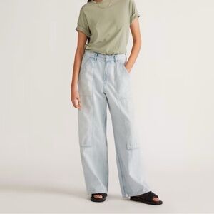 Everlane Light Blue Wide Leg Jeans